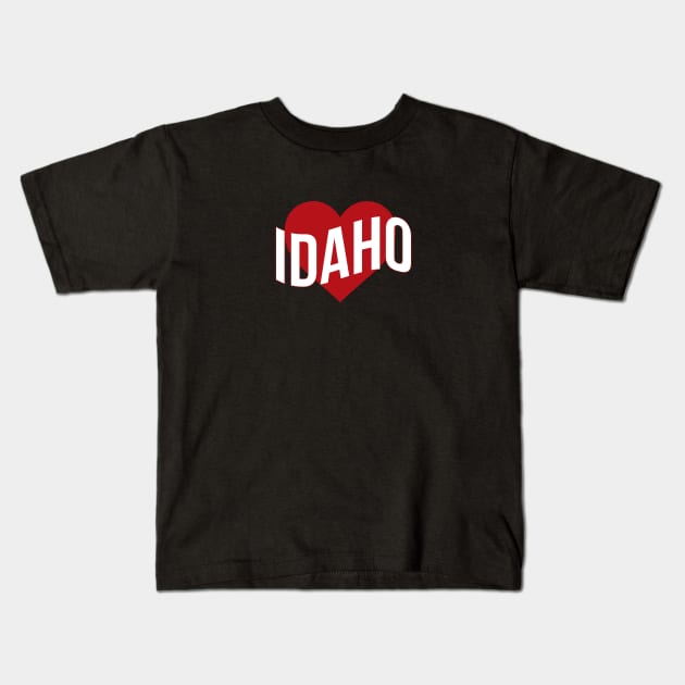 Idaho Love Kids T-Shirt by Novel_Designs